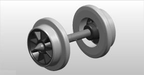 NPE NZ33260 - H0 Radsatz-Einfachspeiche Schwarz - Ø 10 mm